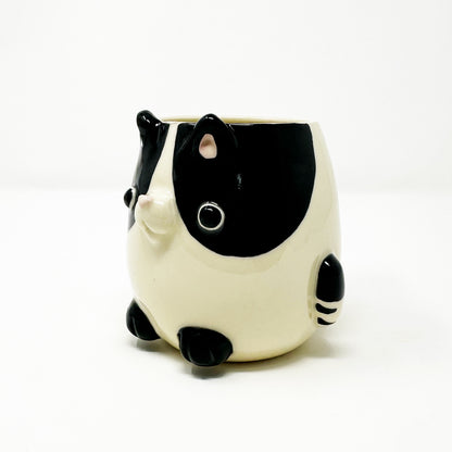 Limited Edition Black and White Cat Mug