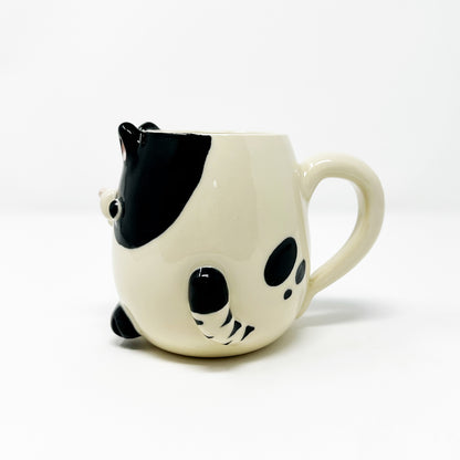 Limited Edition Black and White Cat Mug