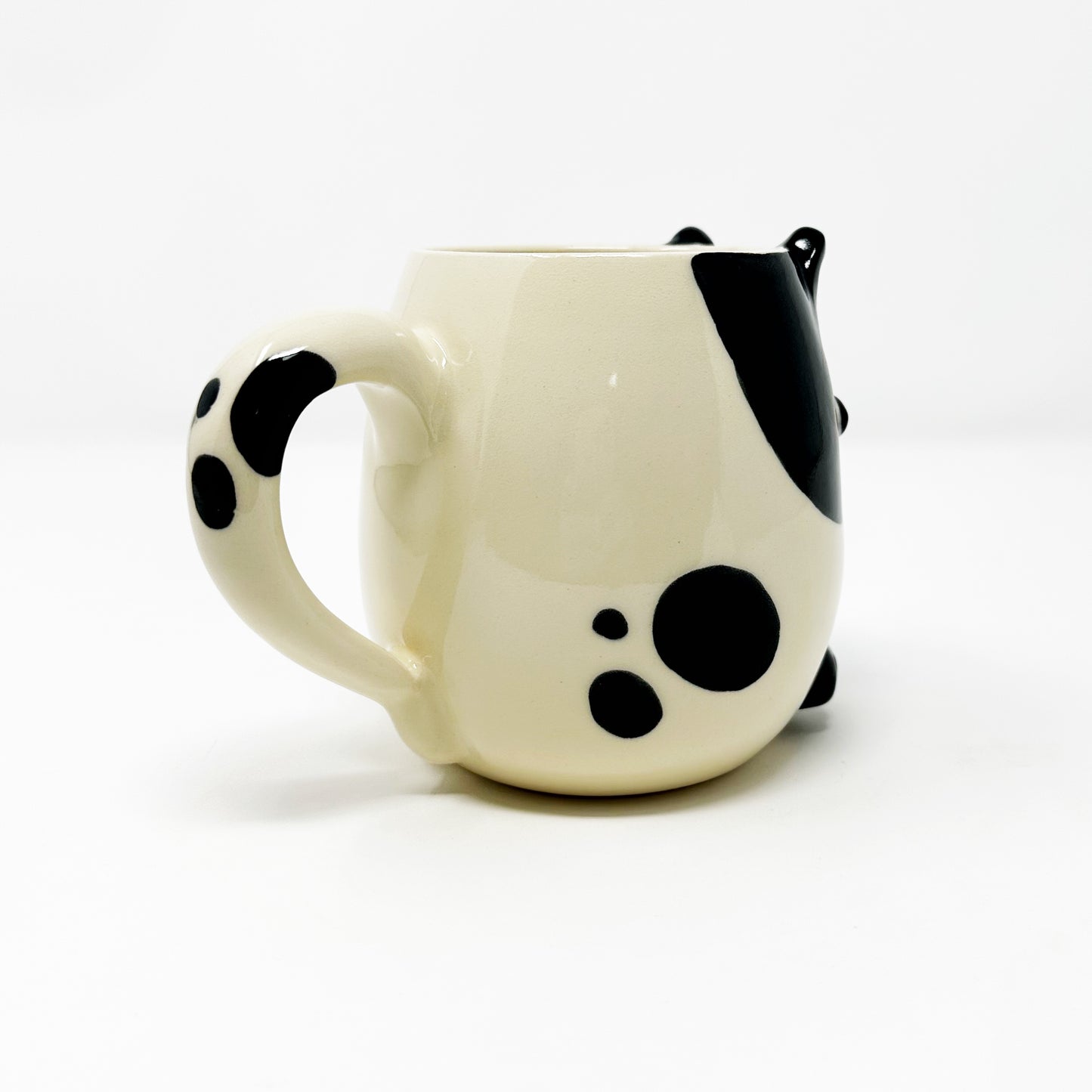 Limited Edition Black and White Cat Mug