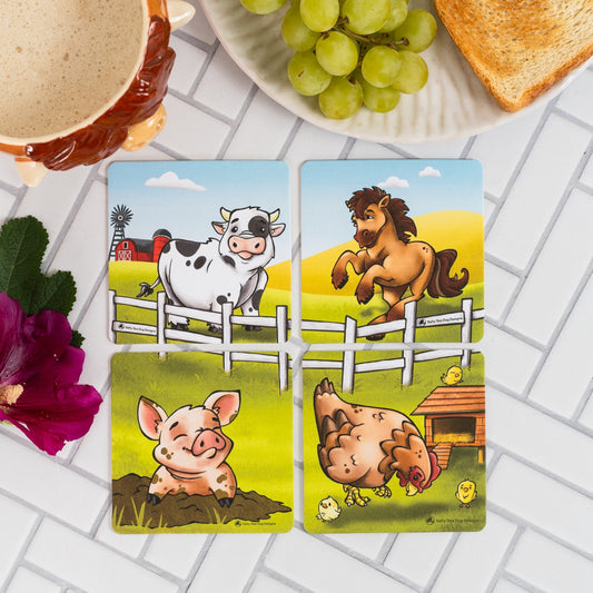 Farmyard Coaster Set