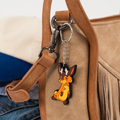 Jackalope Keychain