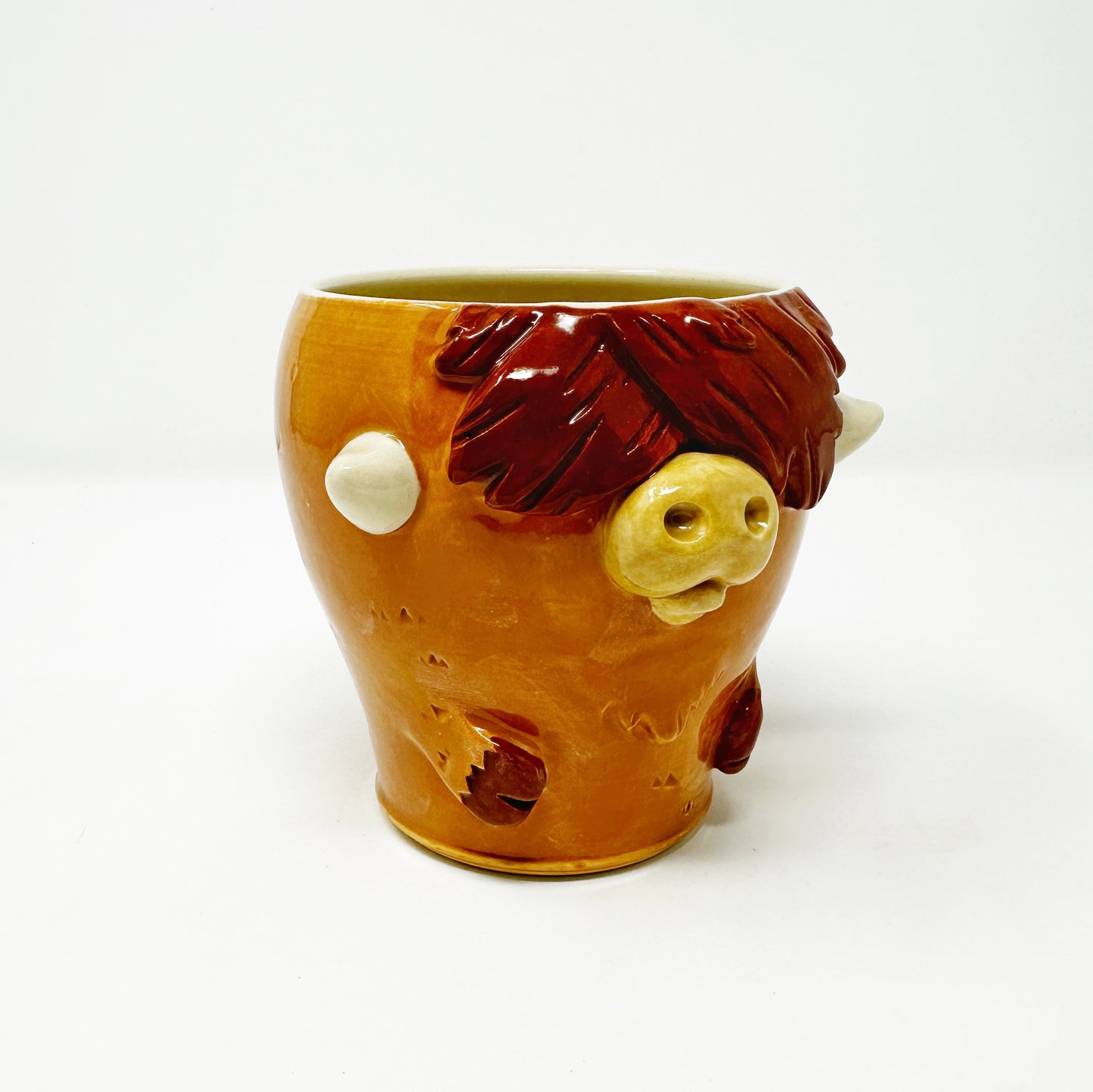 dishwasher safe handmade highland cow coffee tumbler