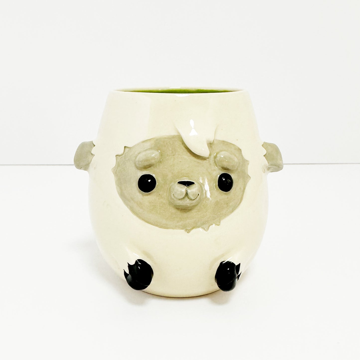 dishwasher safe handmade sheep coffee tumbler