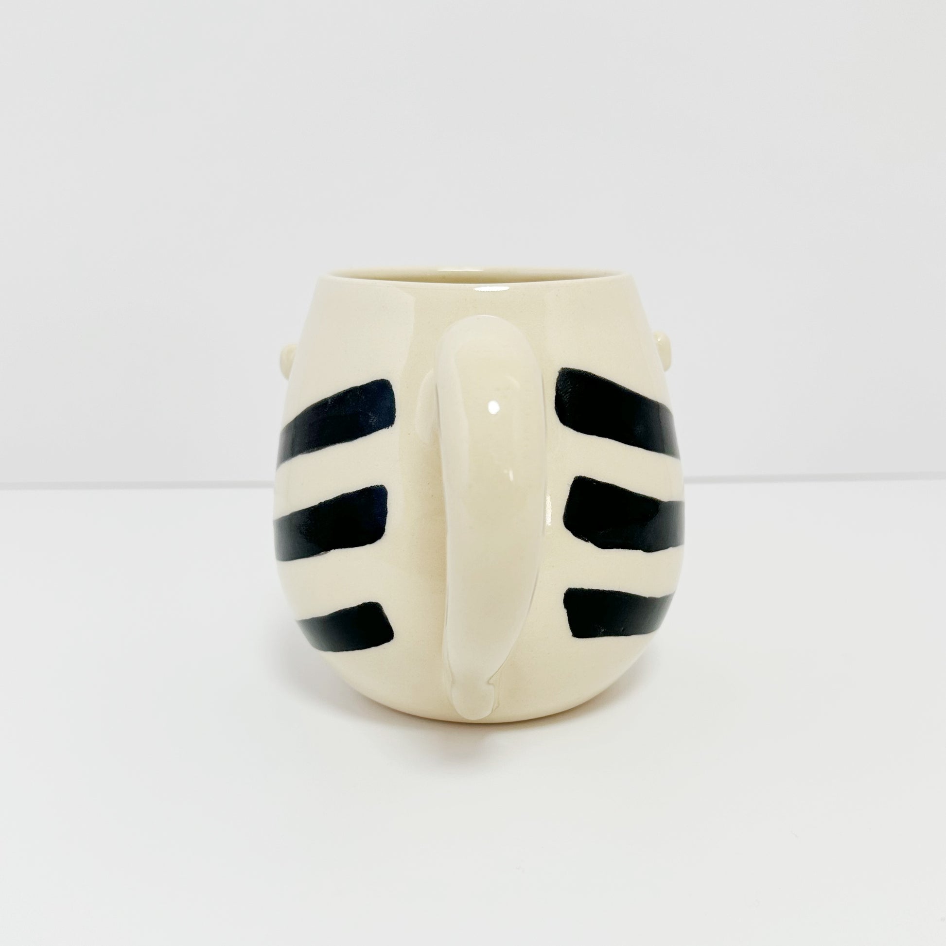 dishwasher safe handmade zebra coffee mug