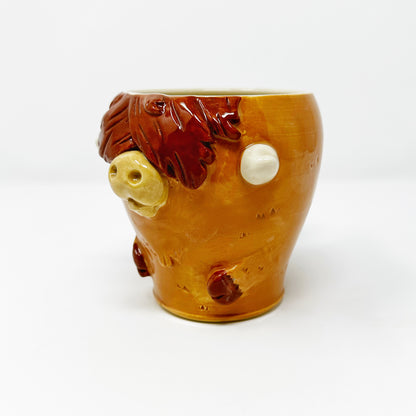 dishwasher safe handmade highland cow coffee tumbler