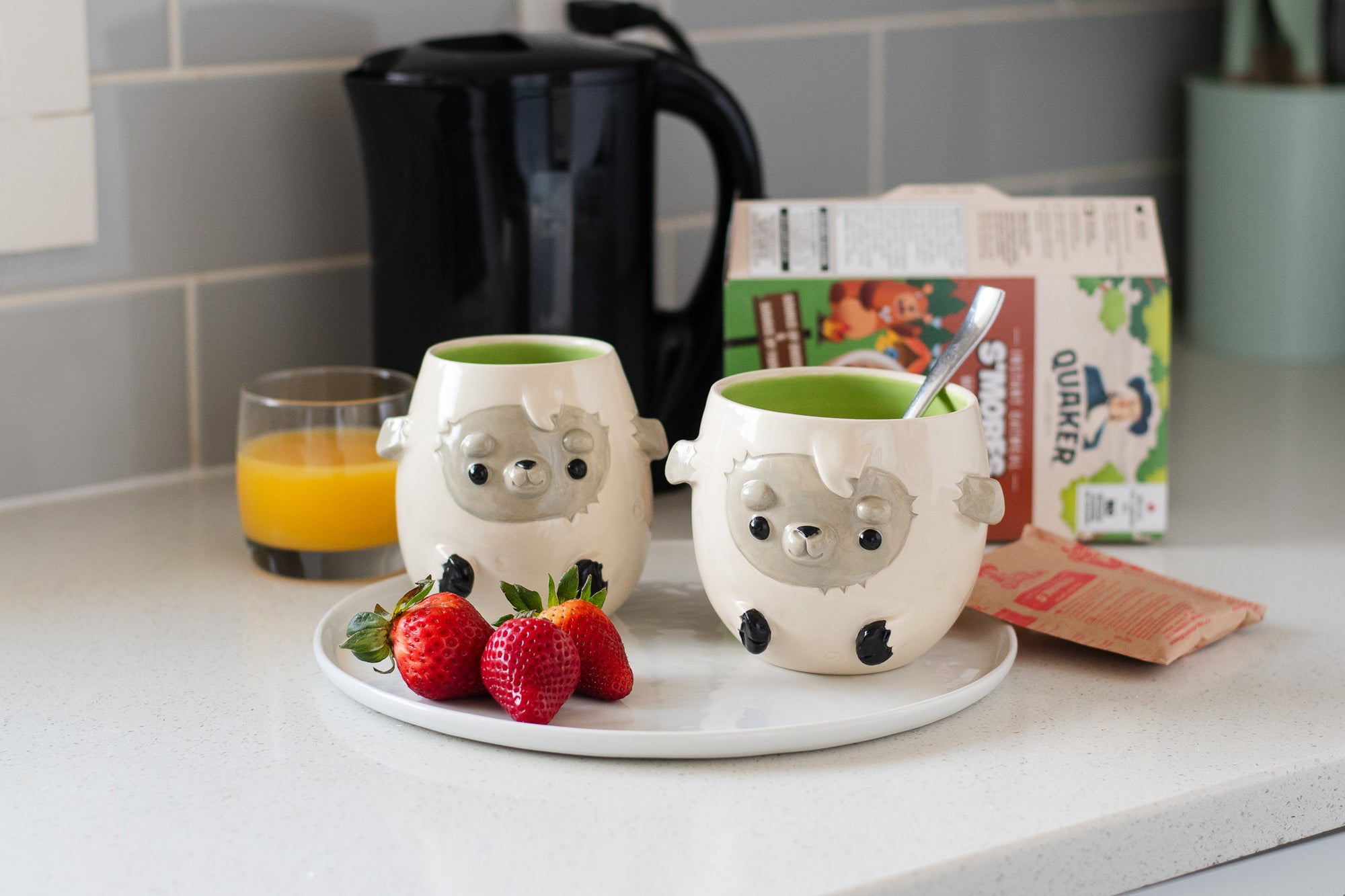 dishwasher safe handmade sheep coffee tumbler