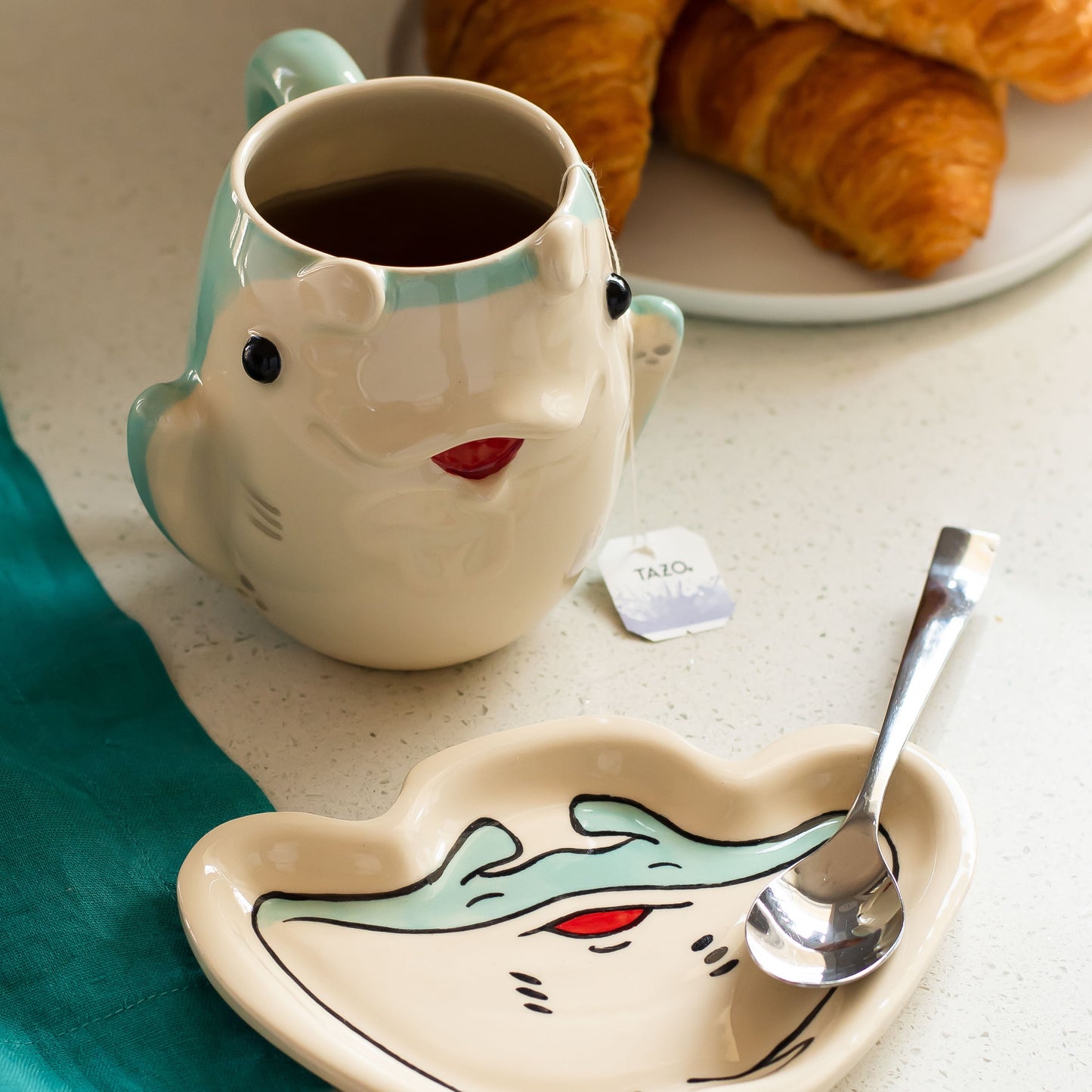 Manta Ray Mug and Spoon Rest Set