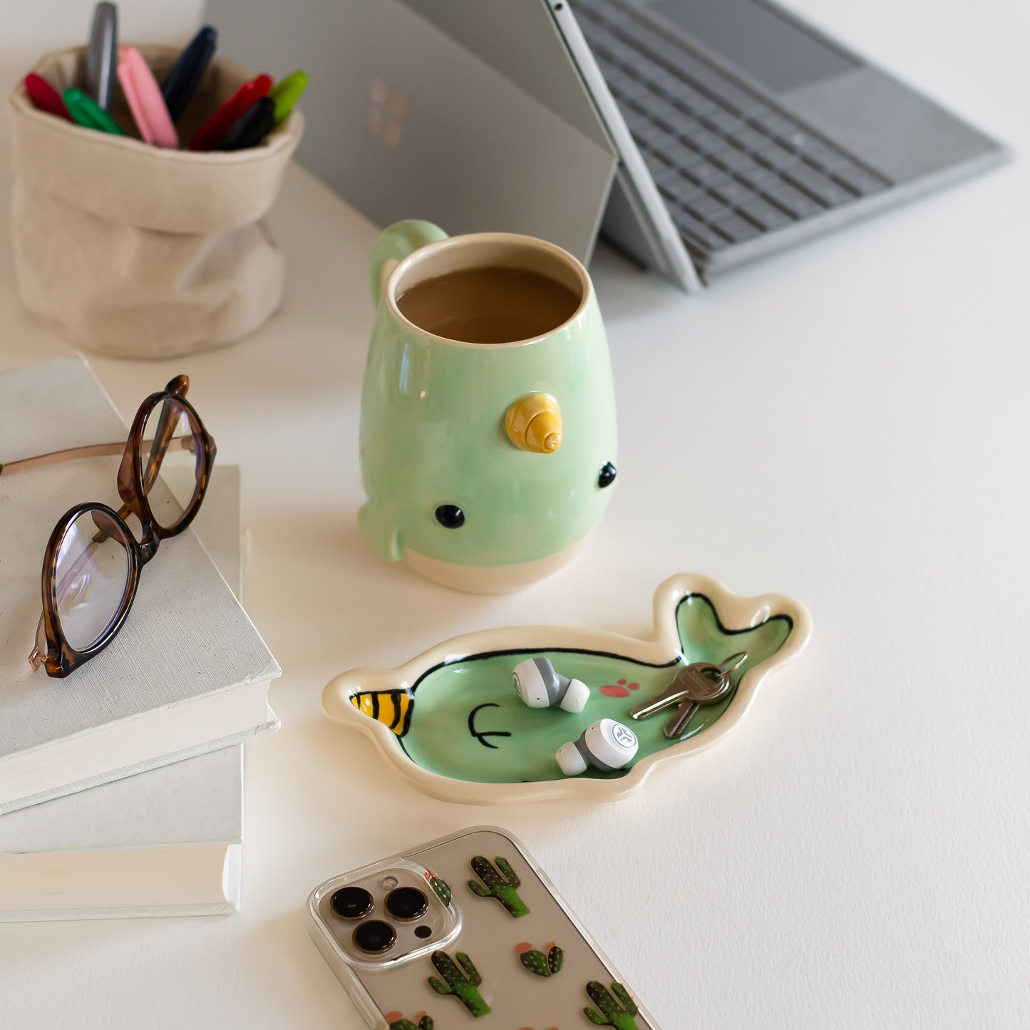 Narwhal Mug and Spoon Rest Set