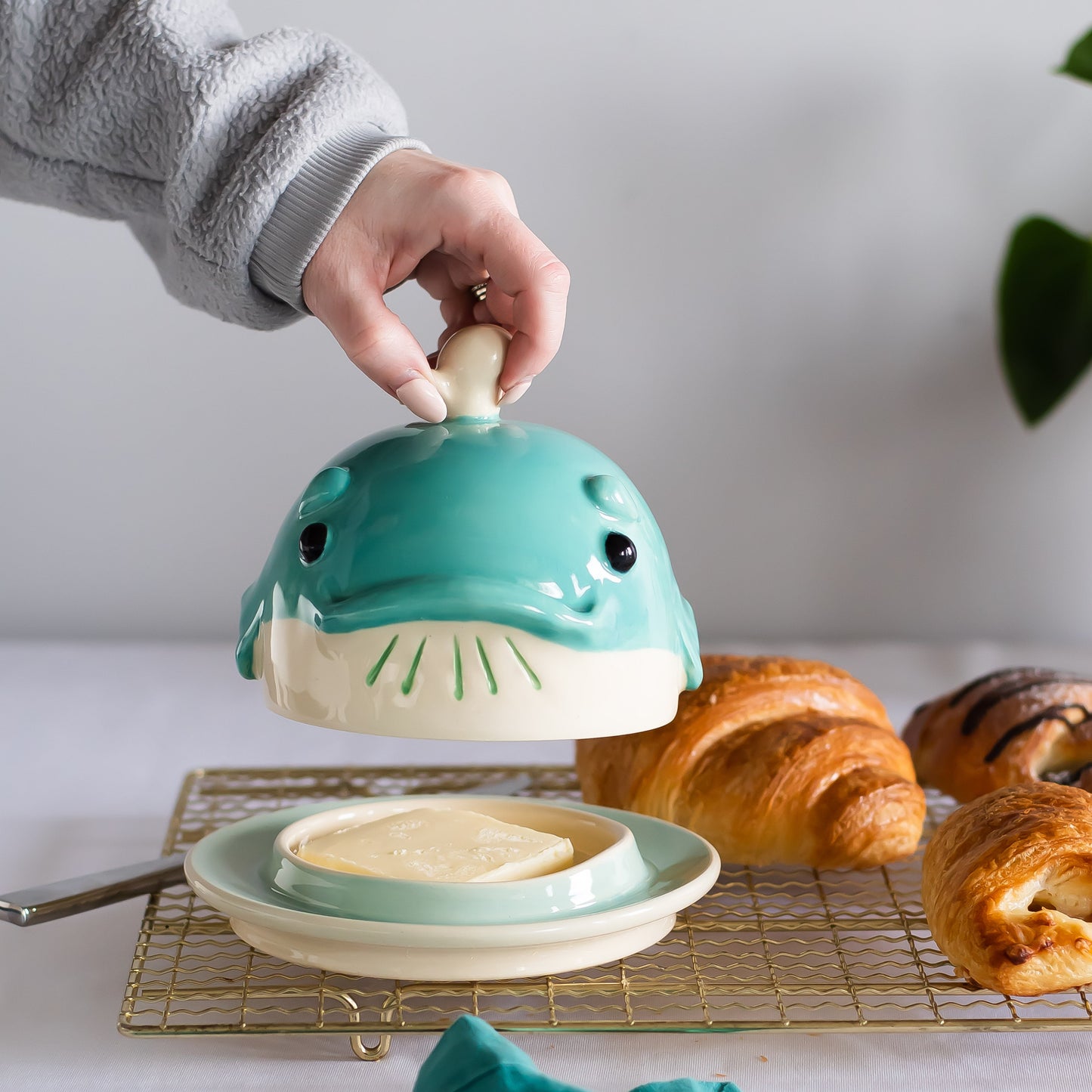 Blue Whale Butter Dish