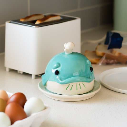 Blue Whale Butter Dish