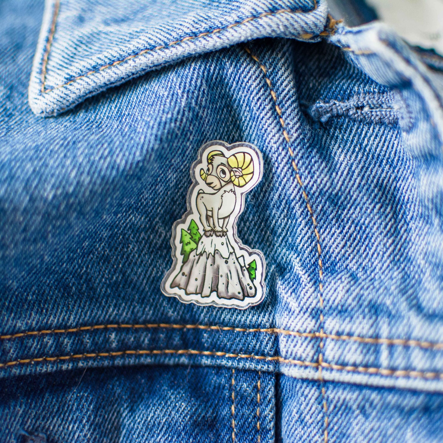 Mountain Goat Pin