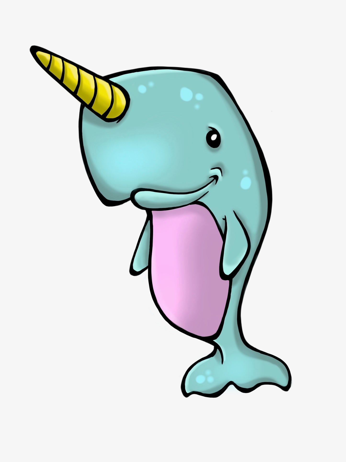 Narwhal Die Cut Sticker