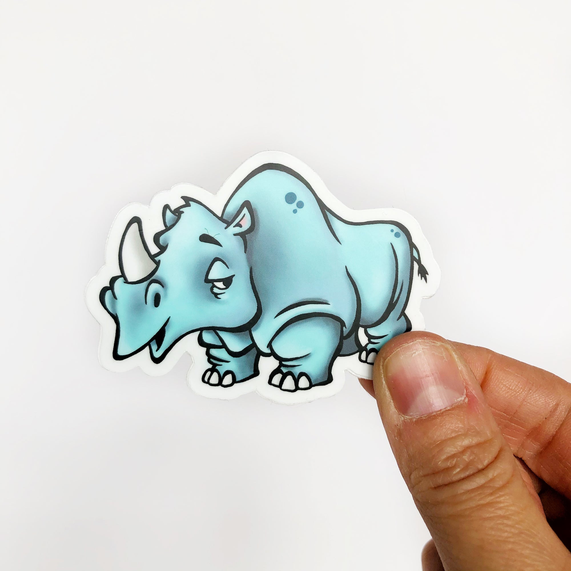 Rhino Die Cut Sticker