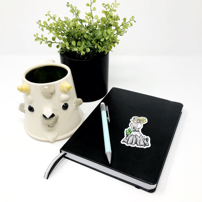 Mountain Goat Die Cut Sticker
