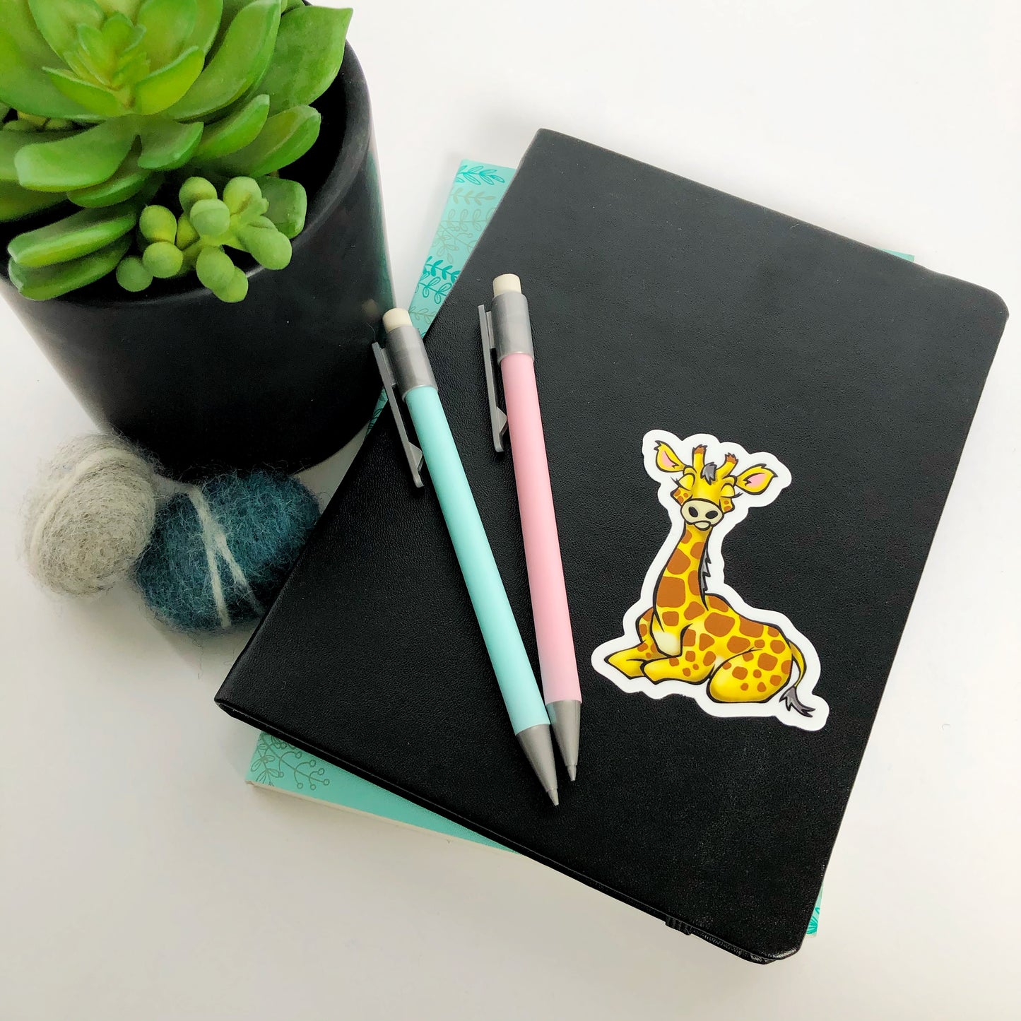 Giraffe Die Cut Sticker
