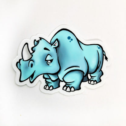 Rhino Die Cut Sticker