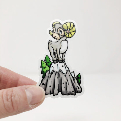 Mountain Goat Die Cut Sticker