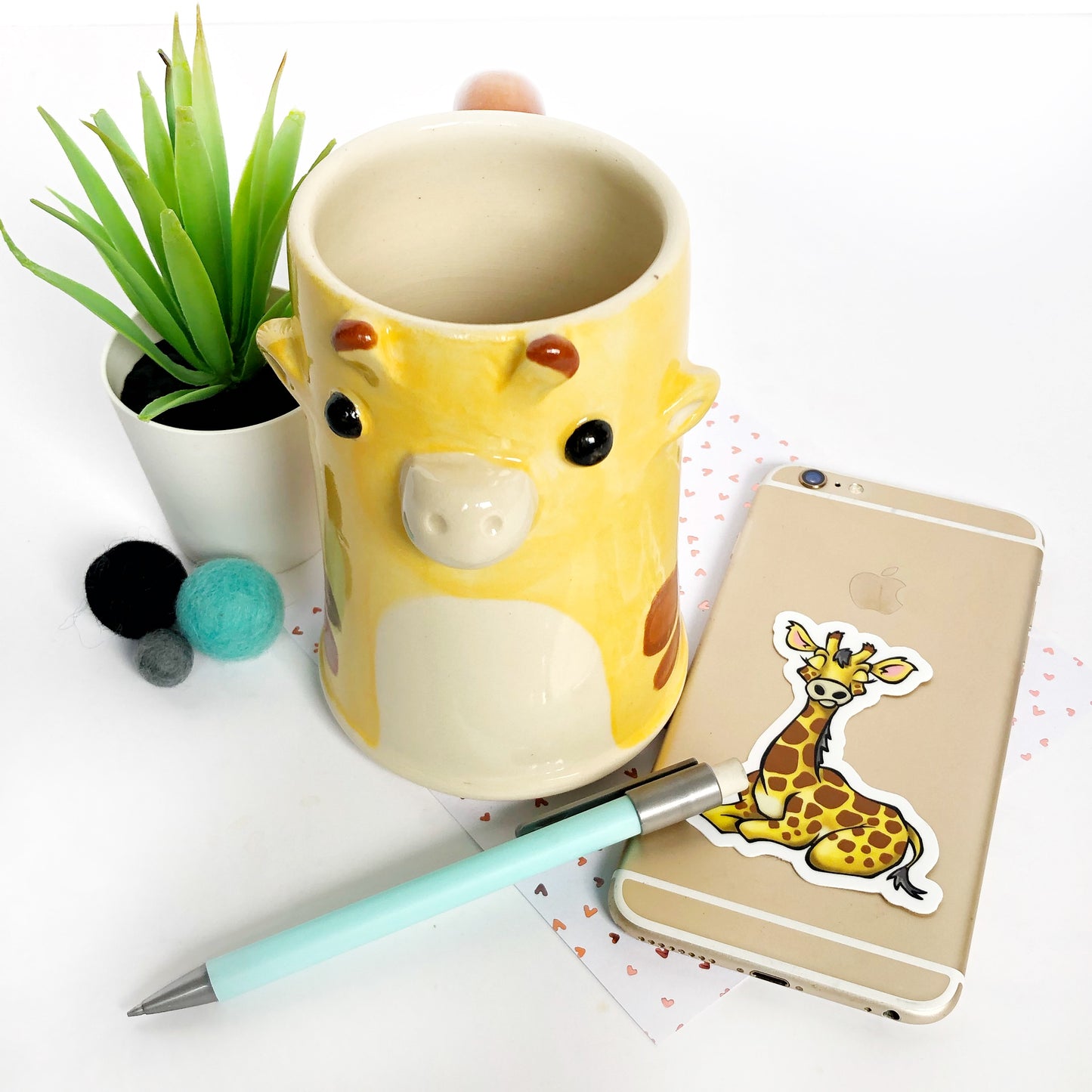 Giraffe Die Cut Sticker