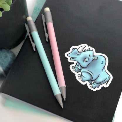 Rhino Die Cut Sticker