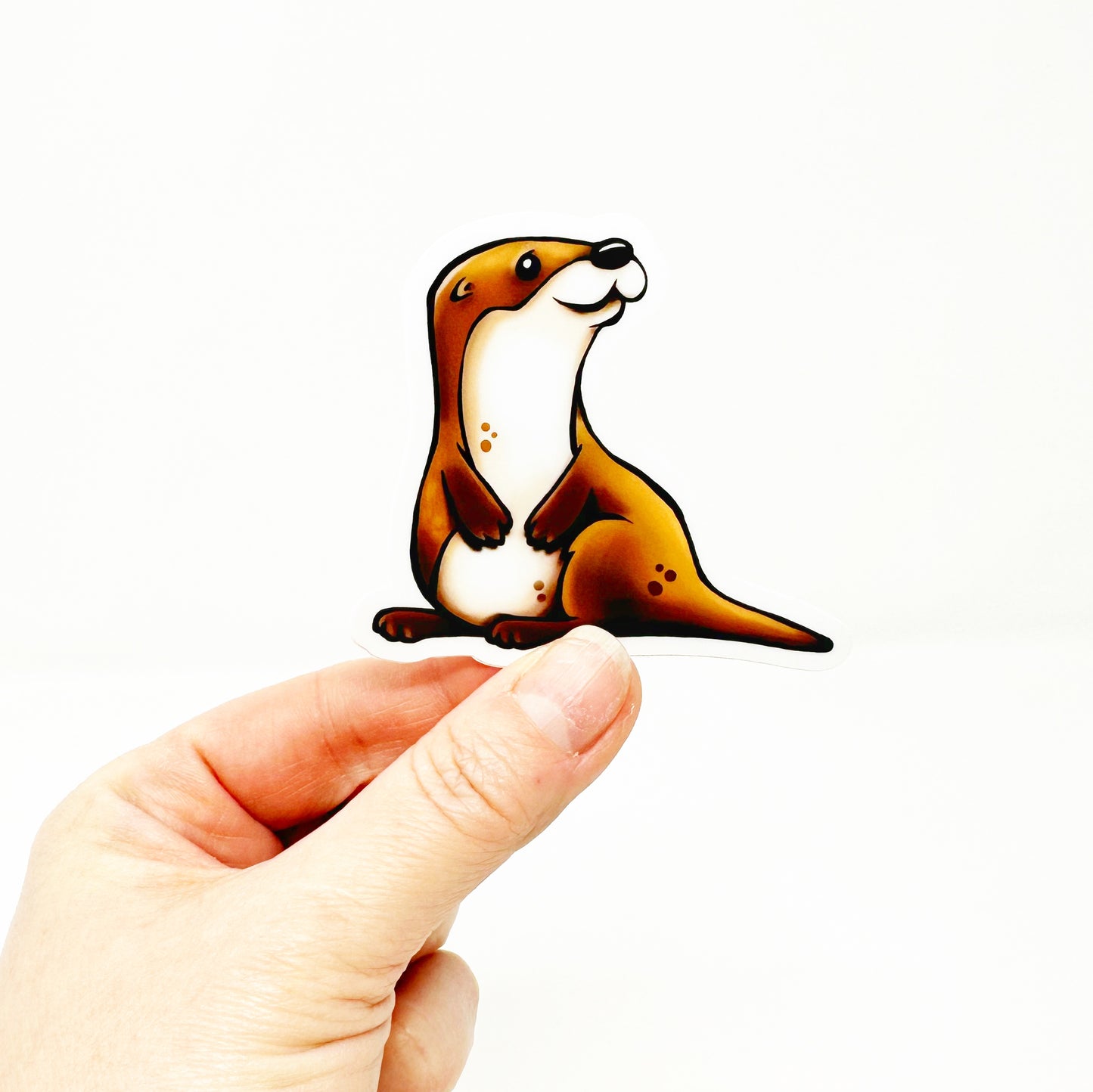 River Otter Die Cut Sticker