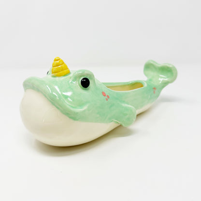 SECONDS Large Narwhal Planter