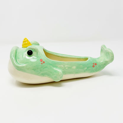 SECONDS Large Narwhal Planter