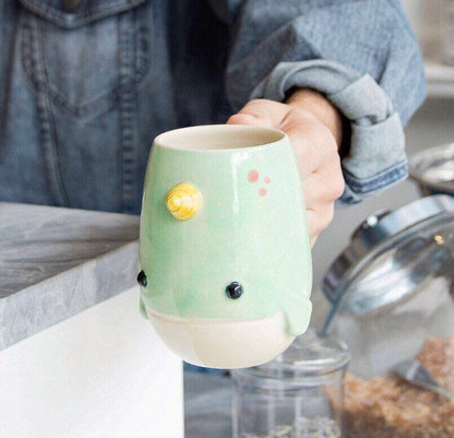 microwave safe handmade narwhal coffee mug