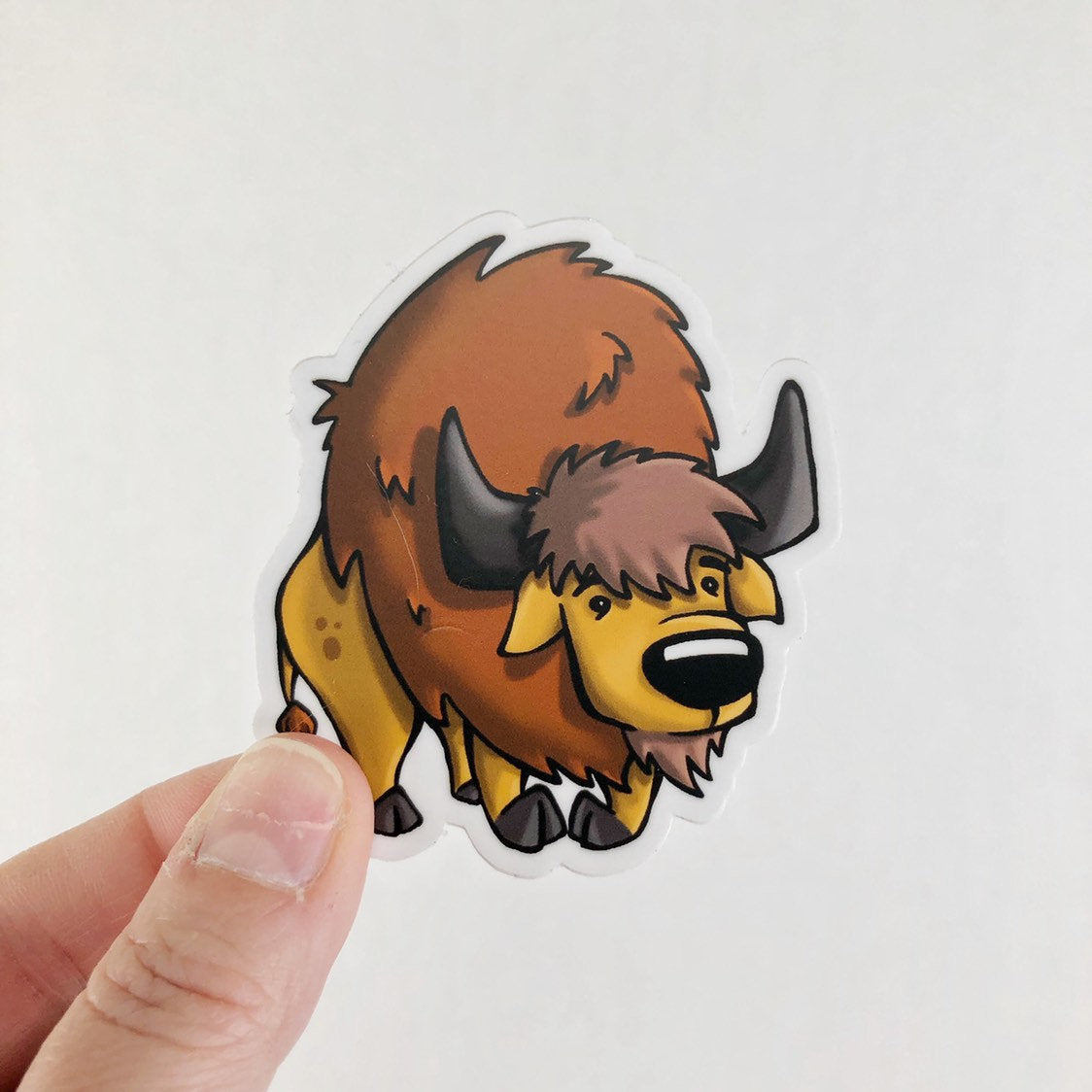 Bison Die Cut Sticker