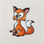Fox Die Cut Sticker
