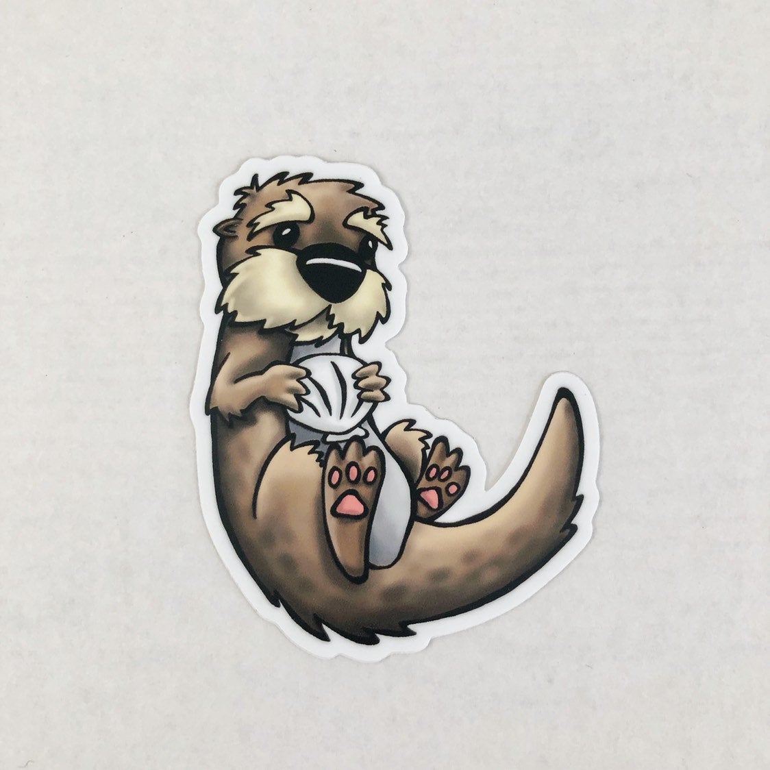 Otter Die Cut Sticker