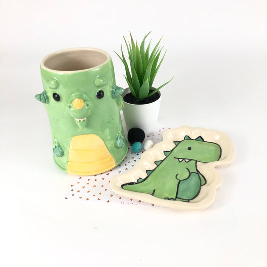 Dragon Mug and Spoon Rest Set