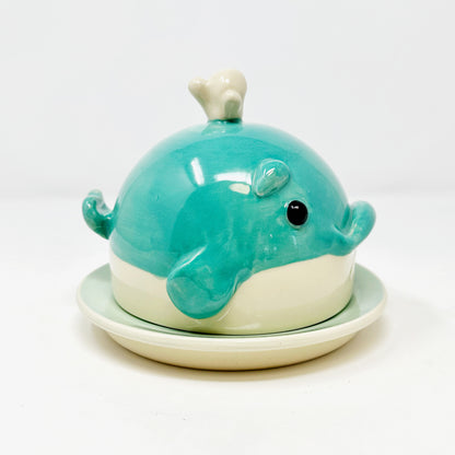 Blue Whale Butter Dish