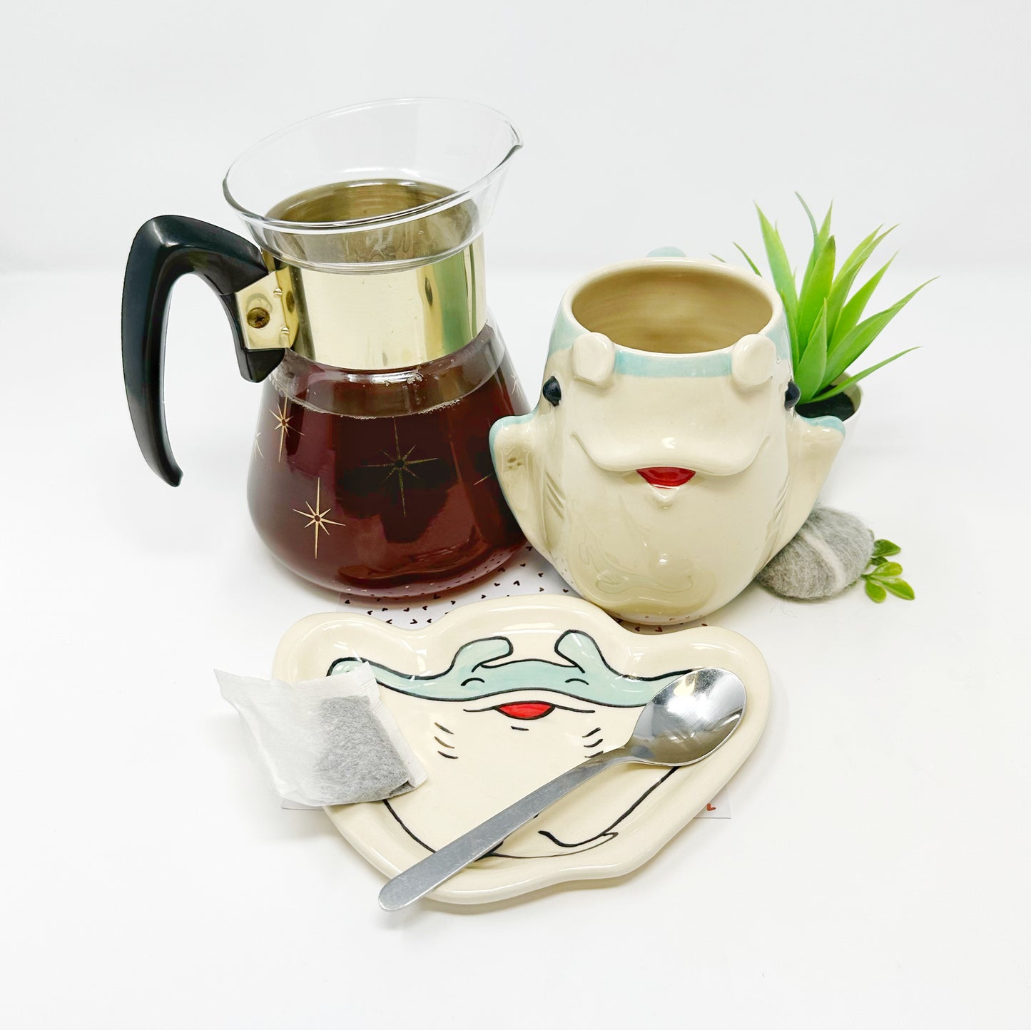 Manta Ray Mug and Spoon Rest Set