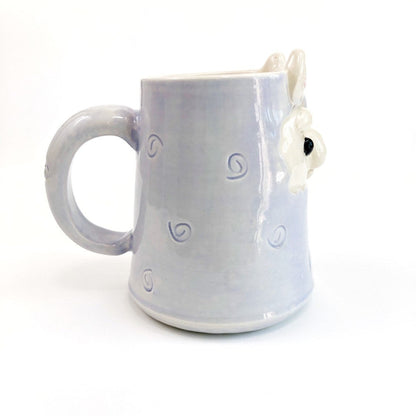 microwave safe handmade llama coffee mug