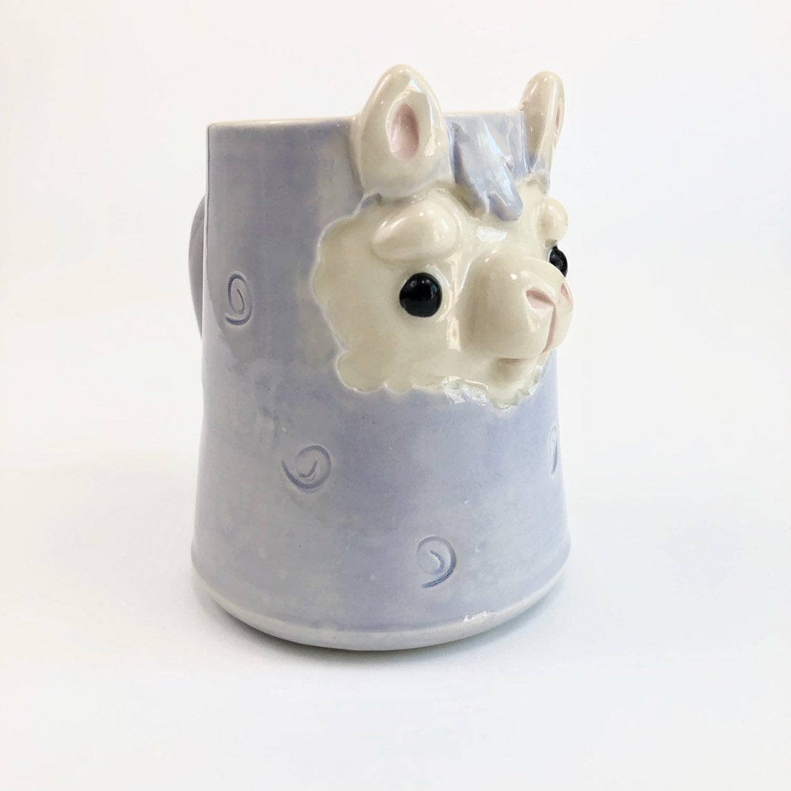 dishwasher safe handmade llama coffee mug