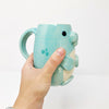 Microwave-safe handmade manatee coffee mug