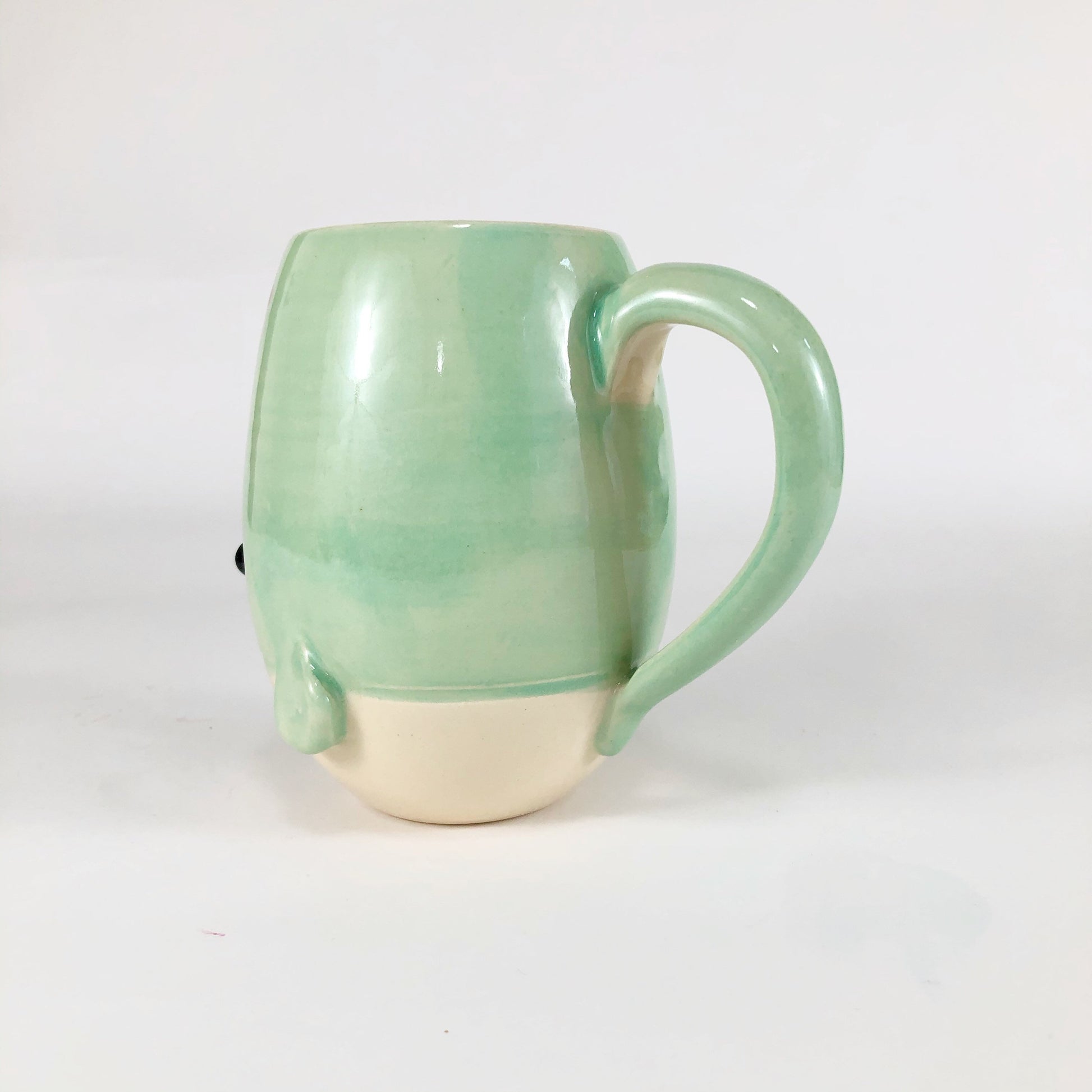 microwave safe handmade narwhal coffee mug