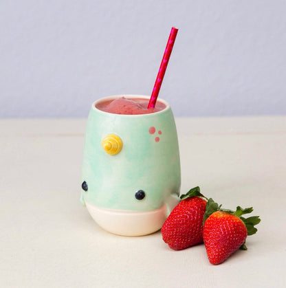 microwave safe handmade narwhal coffee mug made in canada